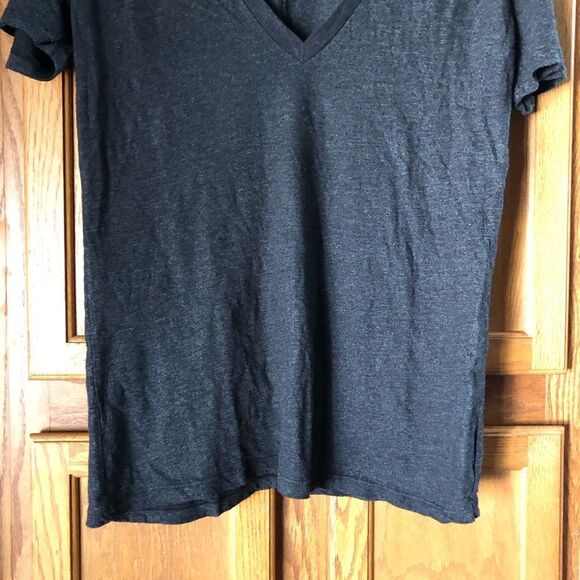 MONROW Classic V-Neck Heather Short Sleeve Tee - S - Picture 4 of 11